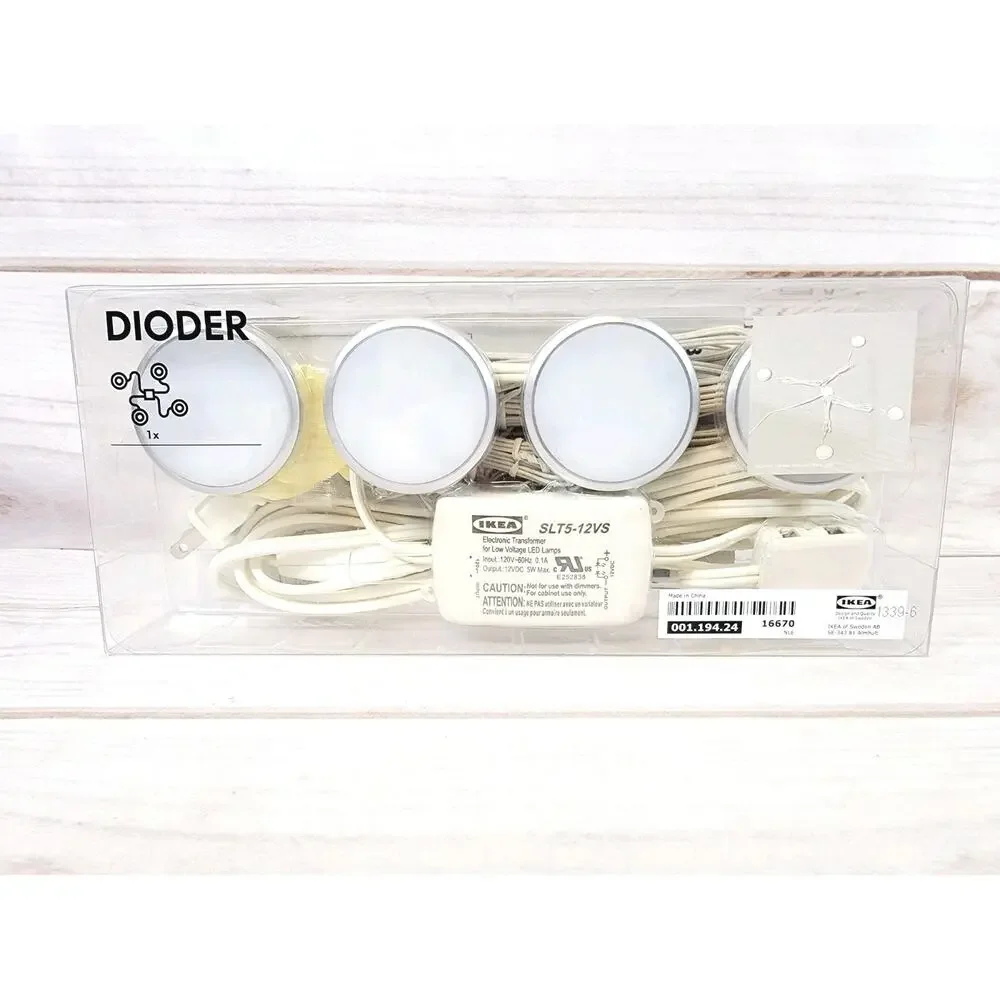 IKEA Dioder LED Puck Lights 001.194.24 Under Cabinet Lighting Brand New